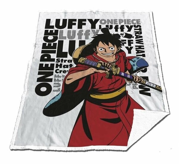 ONE PIECE - Sherpa Blanket 130x170cm - Luffy &quot;Wano&quot;
