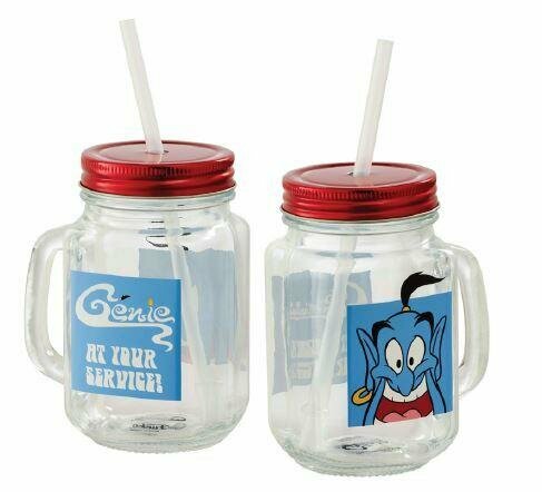 DISNEY - Aladdin At Your Service Mason Jar