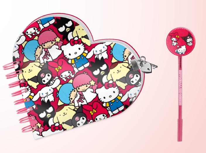 HELLO KITTY &amp; Friends - Gift Box - Secret Diary + Pen