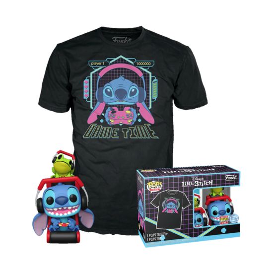 LILO STITCH - POP N? XXX - Gmr Stitch with frog + Tee (XL)