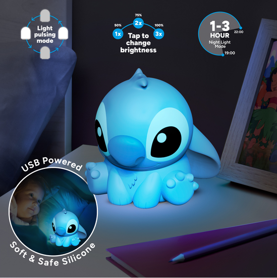 LILO &amp; STITCH - Stitch - Silicone Light Rechargeable 15cm