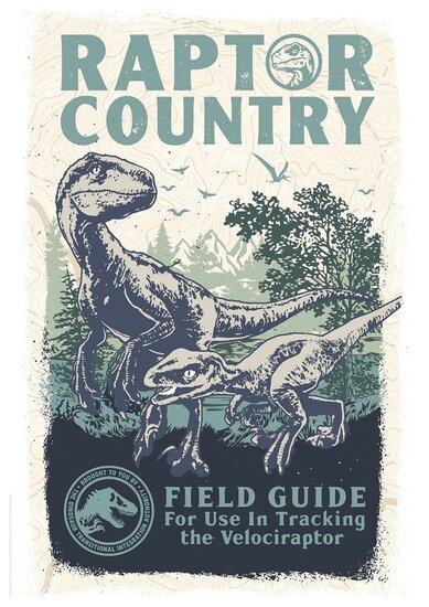 JURASSIC WORLD - Raptor Country - Art Print - Limited Edition &#039;A3&#039;