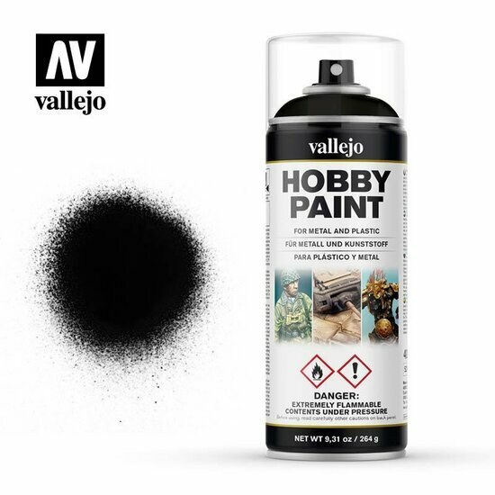 GUNDAM ACC - Aerosol Primer 400ml - Matte Black Acrylic