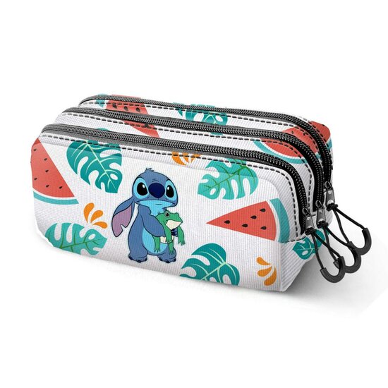 STITCH &amp; Frog - Trick Triple Pencil Case