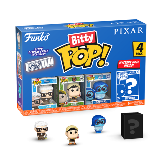 PIXAR - Bitty Pop 4 Pack 2.5cm - Up