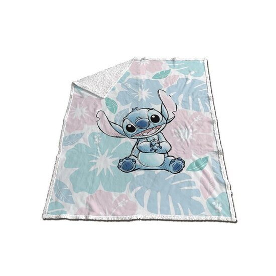 LILO &amp; STITCH - Sherpa Blanket 130x170cm - Stitch