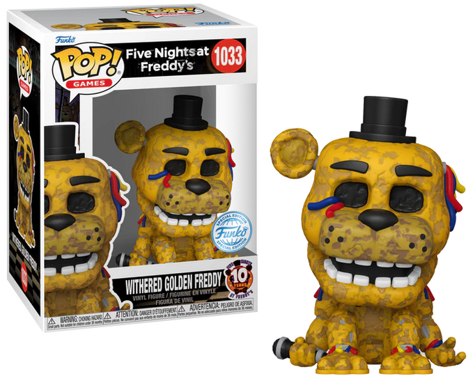 FIVE NIGHTS AT FREDDY&#039;S - POP Gaming N? 1033 - Withered Golden Freedy
