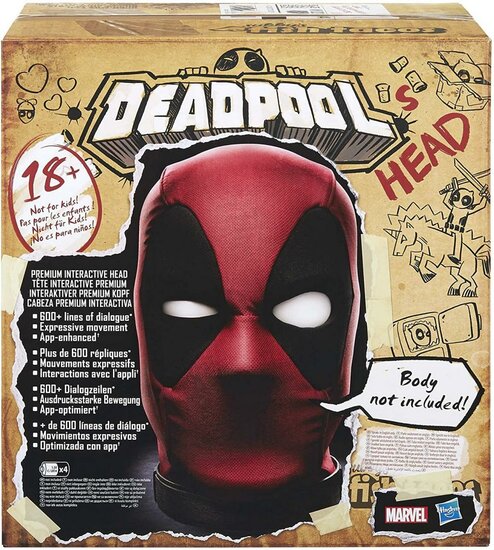 DEADPOOL - Premium Interactive Head (UK Versie)