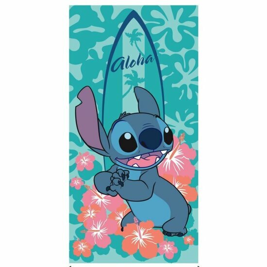 LILO &amp; STITCH - Aloha Flower - Beach Towel - 70x140cm