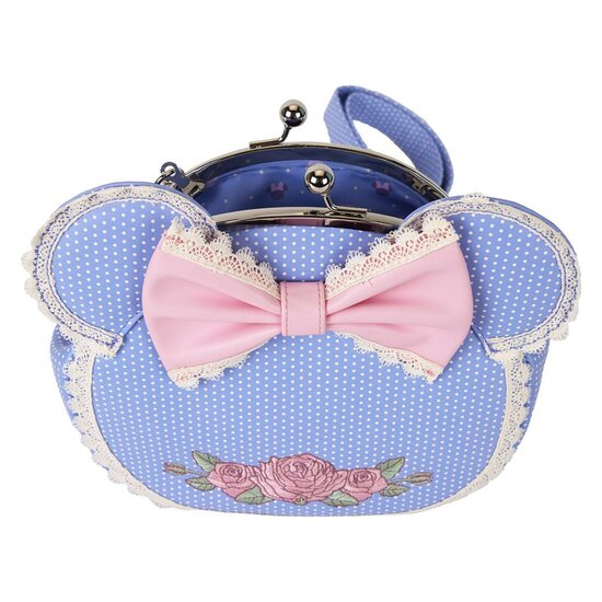 DISNEY - Minnie &quot;Floral and Lace Kisslock&quot; -  Crossbody bag Loungefly