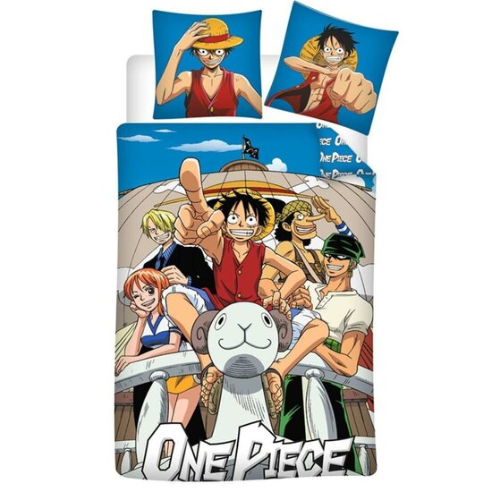 ONE PIECE - Duvet Cover 140x200cm - Team 5 &#039;100% PolyCoton&#039;