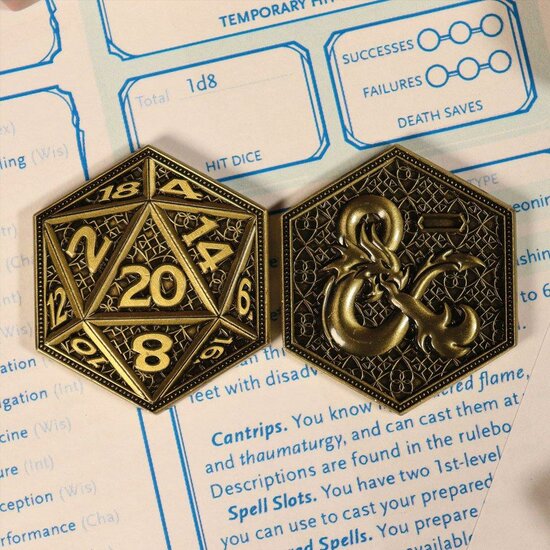 DUNGEONS &amp; DRAGONS - Collector Metal Coin