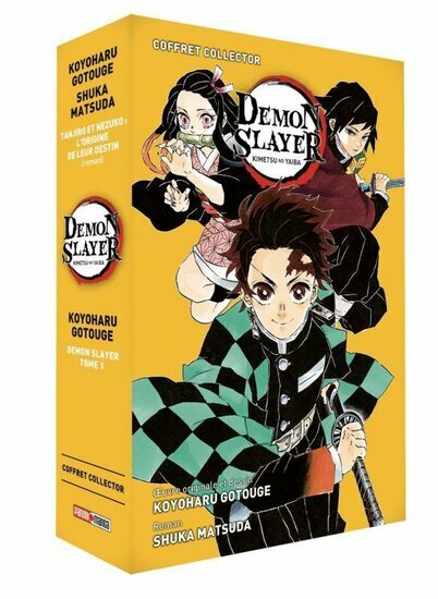 DEMON SLAYER - Tome 1 + roman jeunesse Tome 1 - COFFRET COLLECTOR