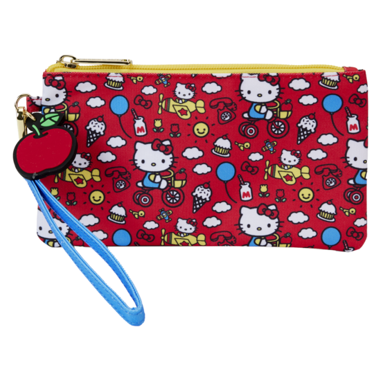 HELLO KITTY - 50th Anniversary - Nylon Pouch Wristlet Loungefly