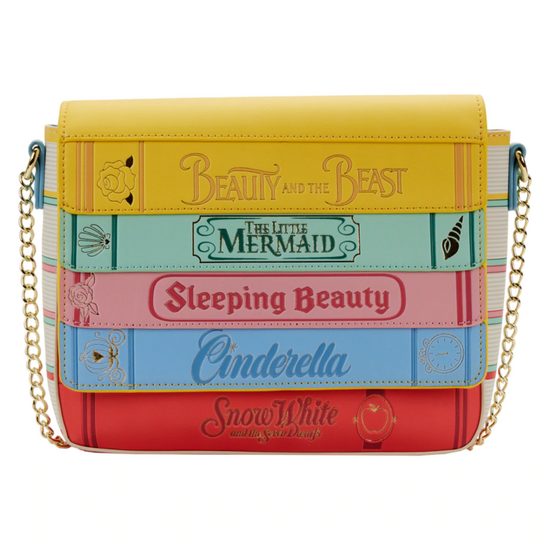 DISNEY - Princess Books - Crossbody Bag LoungeFly &#039;24x20x10cm&#039;