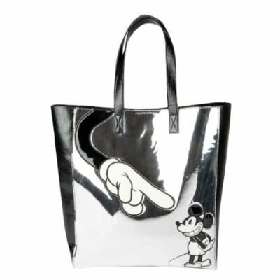 DISNEY - Silver Faux-Leather Bag Mickey Mouse &#039;Danielle Nicole&#039;