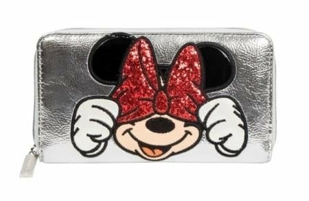 DISNEY - Silver Zipper Wallet - Minnie &#039;Danielle Nicole&#039;