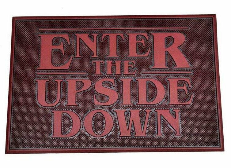STRANGER THINGS - Upside Down - Rubber Doormat &#039;40x60cm&#039;