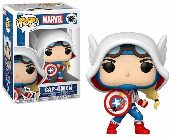 SPIDER-GWEN : GWENVERSE - POP Marvel N? 1486 - Cap-Gwen