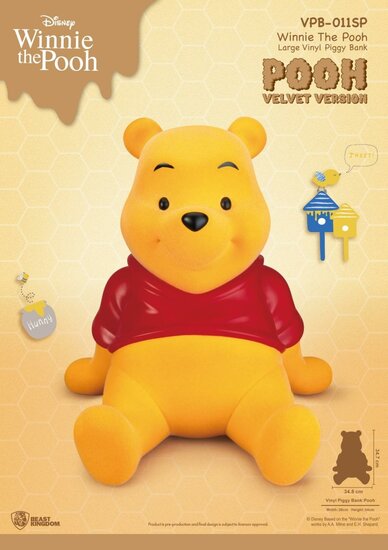 WINNIE THE POOH - Winnie &quot;Velvet Version&quot; - Piggy Bank 34cm
