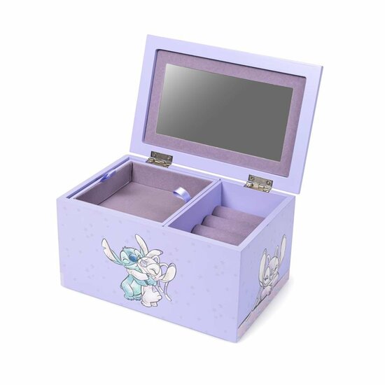 STITCH &amp; ANGEL - Jewellery Box in Wood - 18x12x10cm