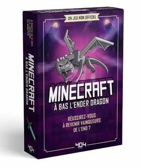 MINECRAFT - A bas l&#039;Ender Dragon - Le jeu de cartes