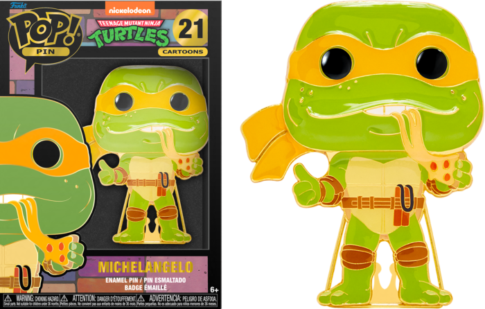 TEENAGE MUTANT NINJA TURTLES- Pop Large Enamel Pin N? 21- Michelangelo
