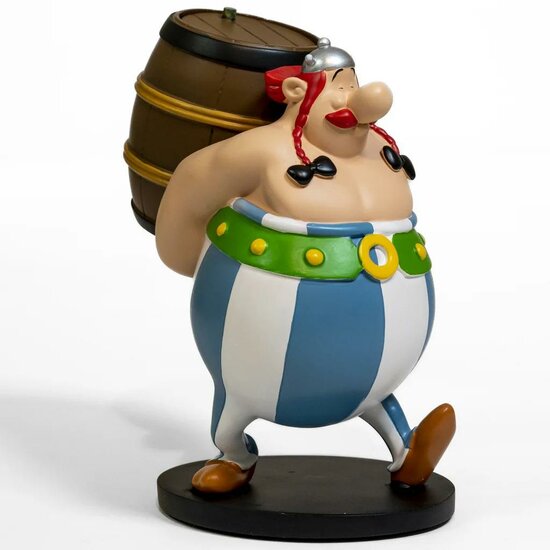 ASTERIX &amp; OBLEIX - Ob?lix loading a barrel - Statue 25cm