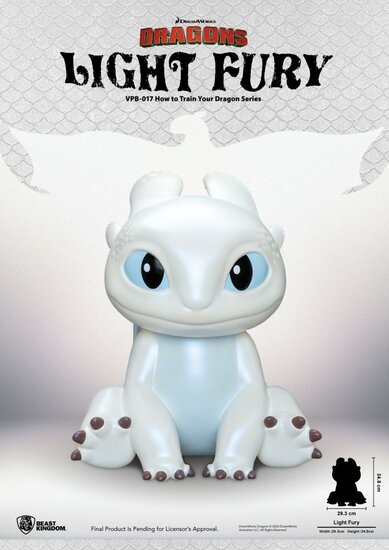 HOW TO TRAIN YOUR DRAGON - Light Fury - Piggy Bank 35cm