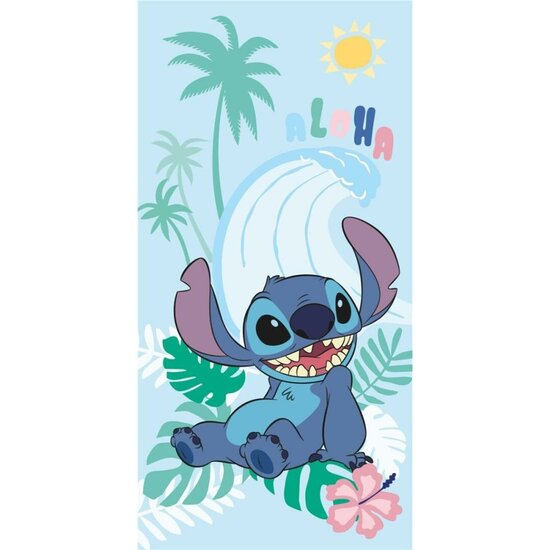LILO &amp; STITCH - Aloha - Beach Towel 100% Cotton - 70x140cm