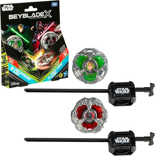 BEYBLADE X - Star Wars Luke 4-80B &amp; Darth Vader 4-60P Dual Pack