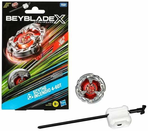 BEYBLADE X - Scythe Incendio 4-60T Starter Pack