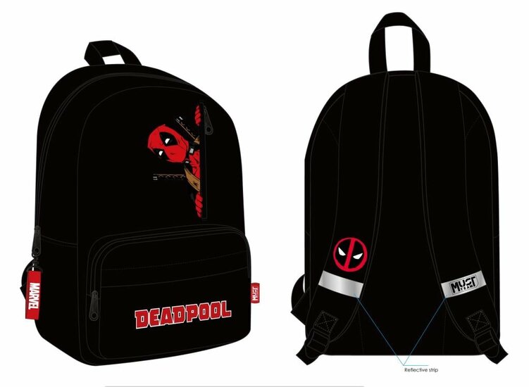 DEADPOOL - Red Logo - Backpack &#039;41x29x17cm&#039;
