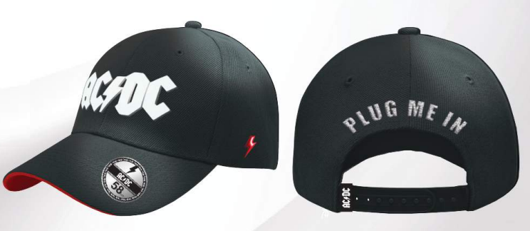 AC/DC - Plug Me In - Baseball Cap &quot;Washed&quot;