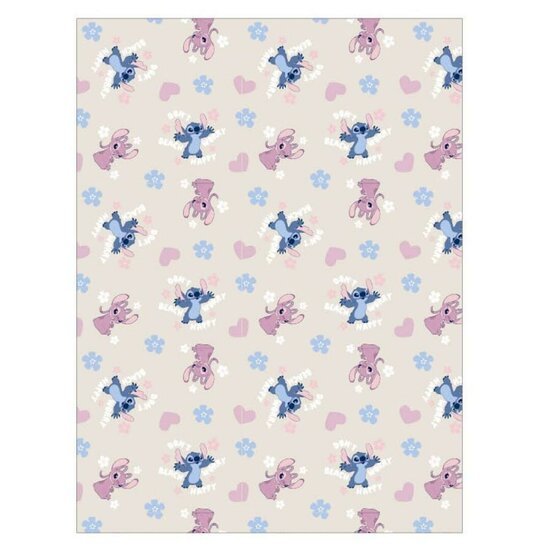 LILO &amp; STITCH - Flanel Blanket 110x150cm - Angel &amp; Stitch