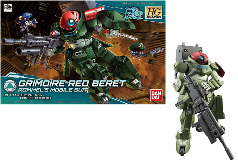 GUNDAM - HG 1/144 Grimoire Red Beret - Model Kit - 13cm