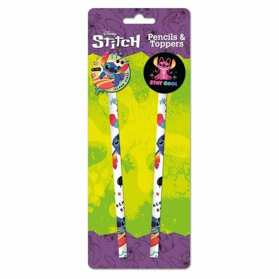 LILO &amp; STITCH - Acid Pops - Pencil &amp; Topper 2PK