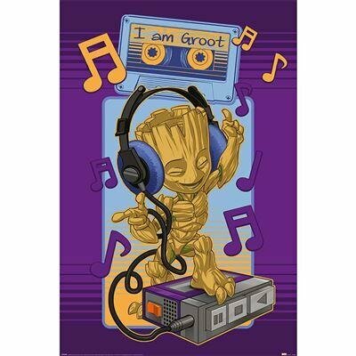 GUARDIANS OF THE GALAXY - Groot Cassette - Poster 61x91cm