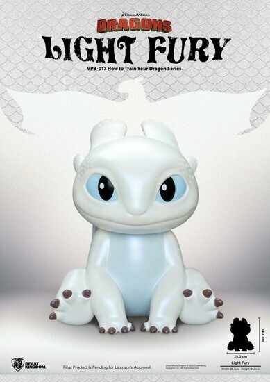 HOW TO TRAIN YOUR DRAGON - Light Fury - Piggy Bank 35cm
