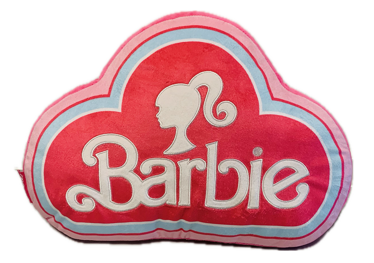 BARBIE- Logo - Velboa 3D Cushion - 40cm