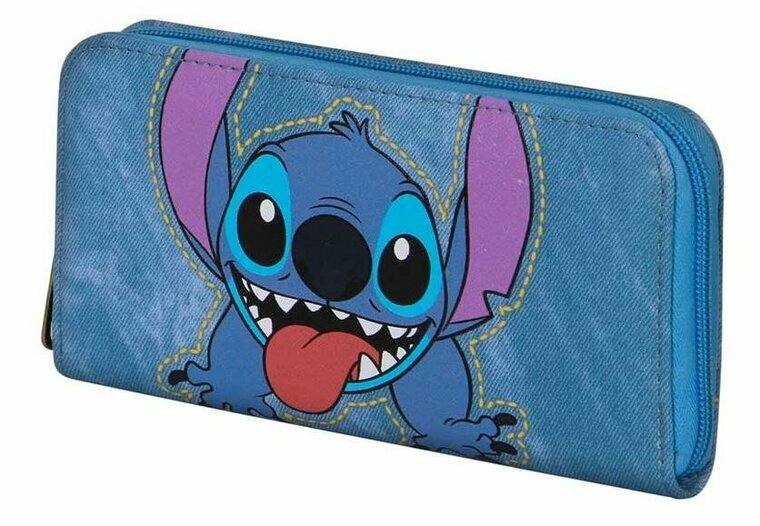 STITCH - Denim - Wallet - &#039;19x10x2cm&#039;