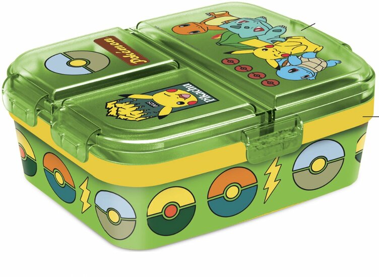 POKEMON - A wild Pikachu - Lunch Box multi compartment