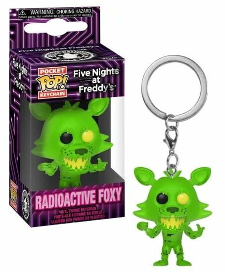 FIVE NIGHTS AT FREDDY&#039;S - Pocket Pop Keychains - Radioactive Foxy