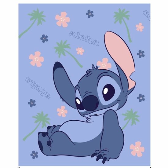 LILO &amp; STITCH - Stitch &quot;Aloha&quot; - Flanel Blanket 130x160cm