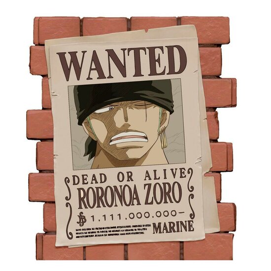 ONE PIECE - Most Wanted Zoro - Money Box PVC 16cm