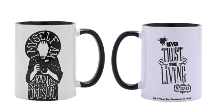 BEETLEJUICE - Black&amp;White - Strange - Inner Colored Mug - 312 ml