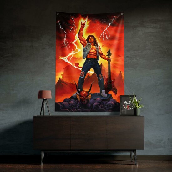 STRANGER THINGS - Eddie - Wall Banner &#039;125 x 85 cm&#039;