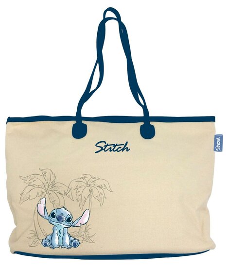 STITCH - Ohana &amp; Blue - Big Canvas Bag - 37x27x16cm