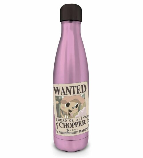 ONE PIECE - Chopper Wanted - Metal Bottle - 540 ml
