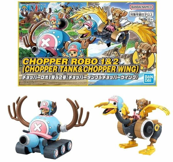 ONE PIECE - Chopper Robot 1&amp;2 (Chopper Tank &amp; Chopper Wing) -Model Kit